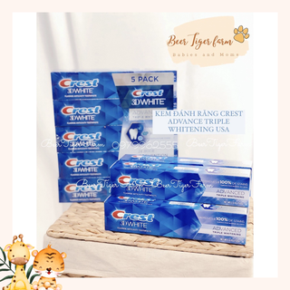 Kem đánh răng Crest 3D White Mỹ 158gr - BEERTIGER FARM