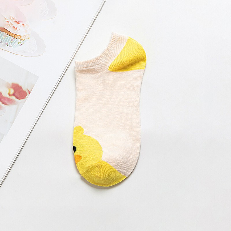 FAVN bless Women Comfortable Stripe Cotton Sock Slippers Short Ankle Socks glory