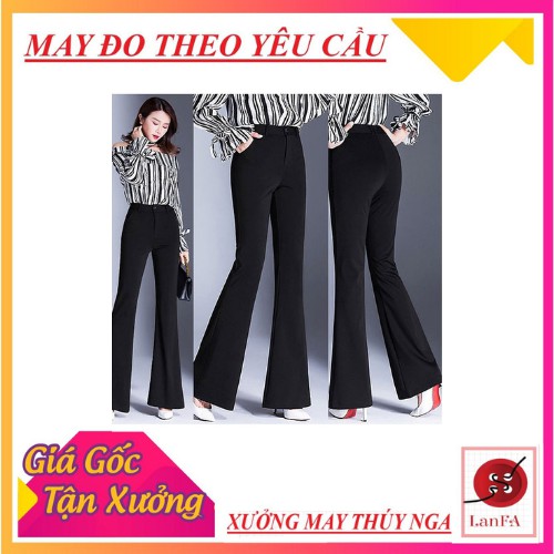 [ Quà tặng đơn hàng 99K] QUẦN ỐNG LOE LƯNG CAO SƠ VIN CHUẨN PHOM - May theo yêu cầu