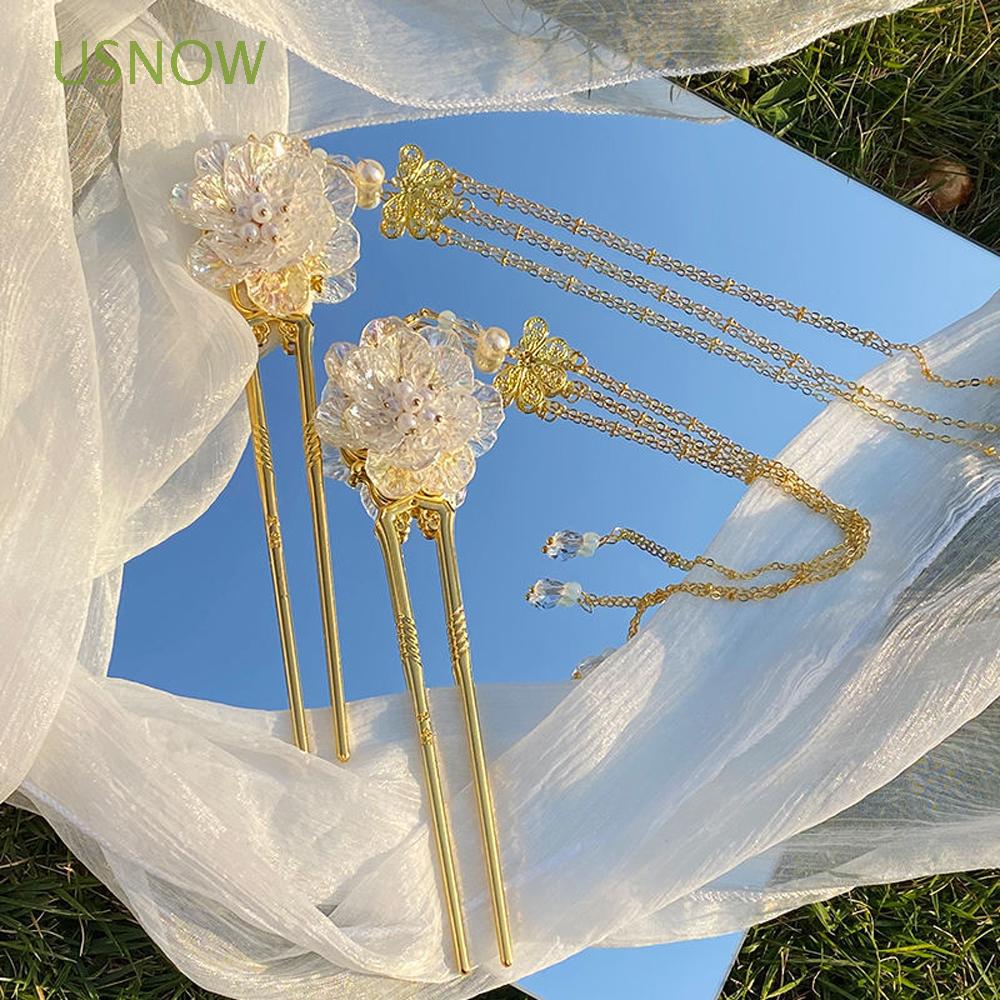 Trâm Cài Tóc Hình Bướm Đính Ngọc Trai Thời Trang