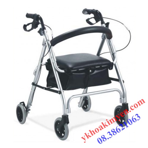 Khung tập đi có tay phanh-Khung tập đi cho người già,tai biến-Khung tập đi phục hồi chức năng kiêm xe lăn