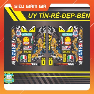 Tem rời xe dream mẫu cá chép