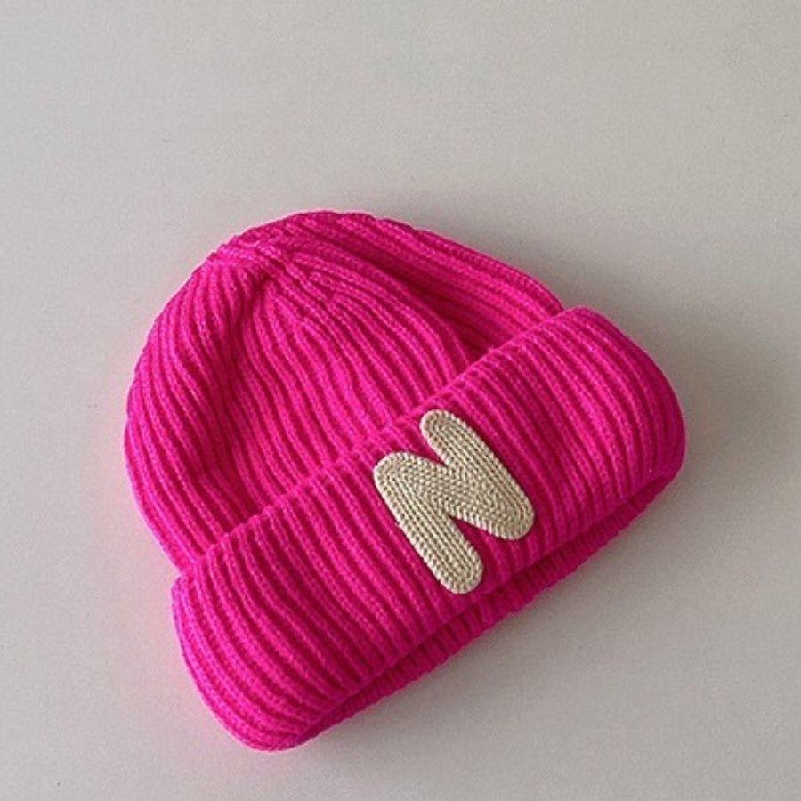 Mũ len beanie chữ N cho bé  - M086, phụ kiện thời trang thu đông 2022