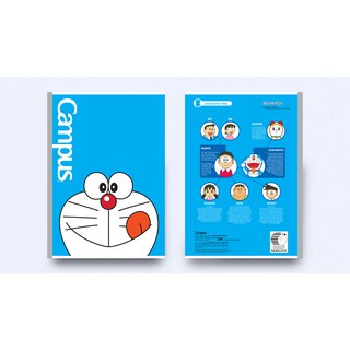 Vở kẻ ngang có chấm Campus - DORAEMON SMILE (khổ B5, 200 trang) (Hộp 20 cuốn)
