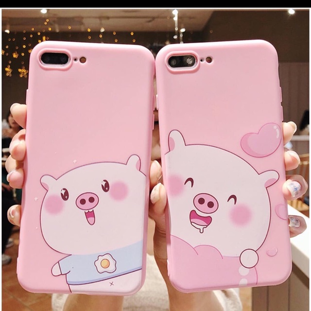 Ốp lưng heo hồng silicon