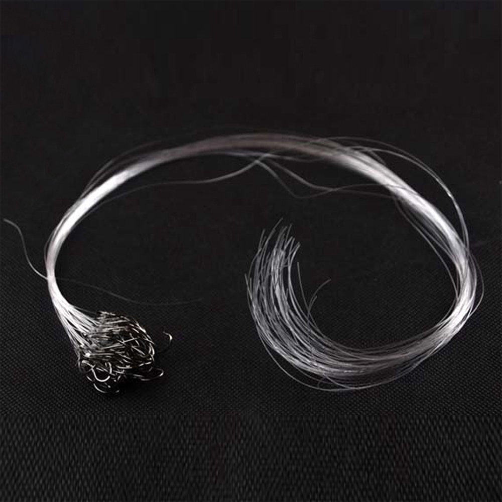 Bộ 20/28 móc câu cá bằng thép cacbon siêu bền tích hợp dây câu tiện dụng