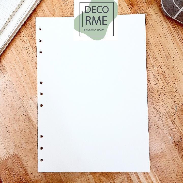 Ruột sổ còng 4-9 lỗ Basic A4 - B5, phụ kiện sổ còng, sổ planner, Kingdecor