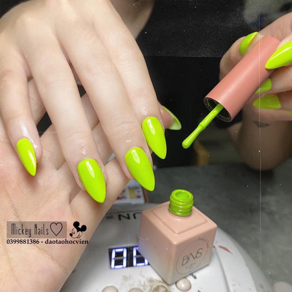 Sơn gel xanh Neon màu HOT 2021