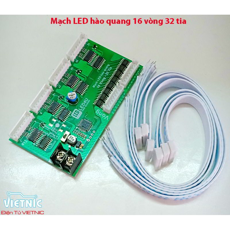 MẠCH LED HÀO QUANG 16 VÒNG 32 TIA