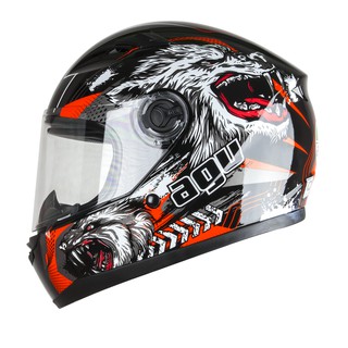 Mũ Bảo Hiểm Fullface AGU Tem Sói Đủ Màu