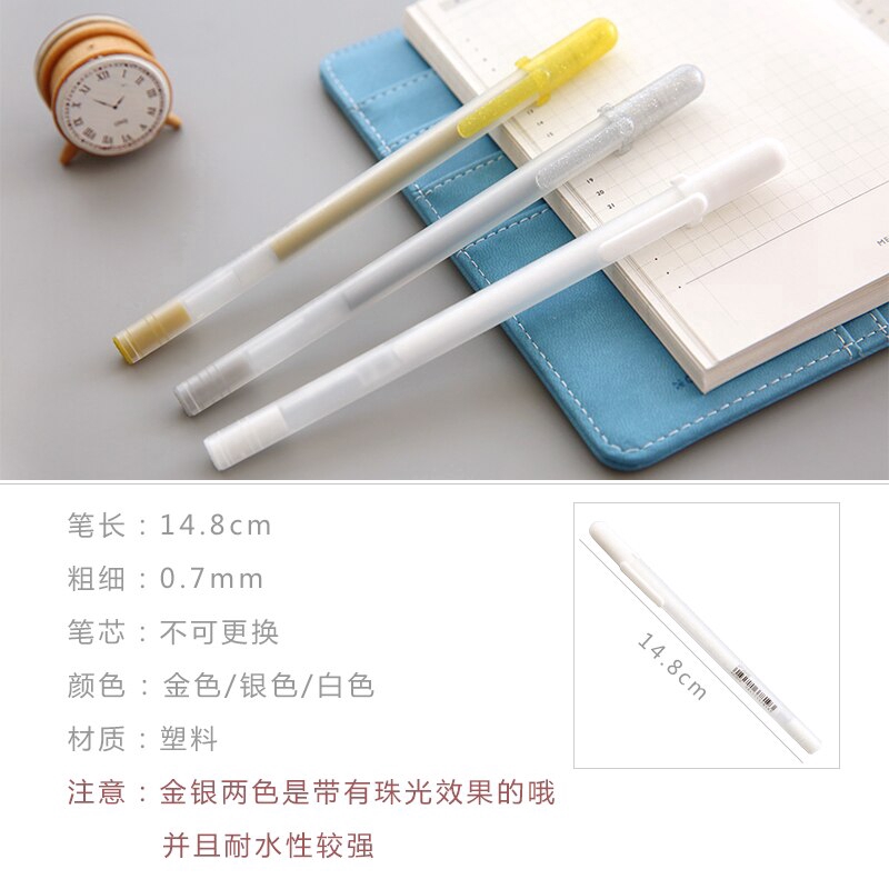 Bút kim tuyến dùng ghi chú/trang trí sổ tay DIY