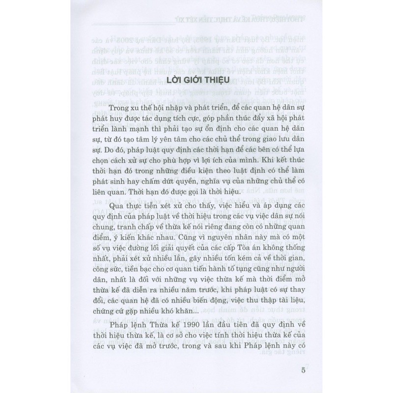 Sách - Thời hiệu, thừa kế và thực tiễn xét xử (tái bản lần thứ nhất, có chỉnh sửa bổ sung)