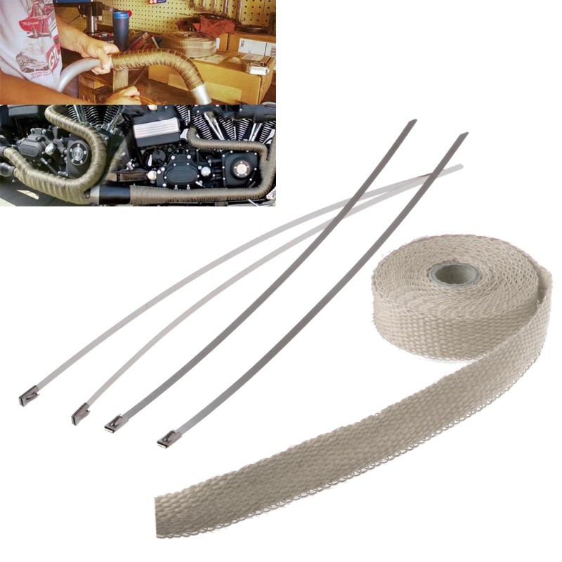 Cuộn băng quấn ống xả dài 5m có dây cột thiết kế chất lượng cao