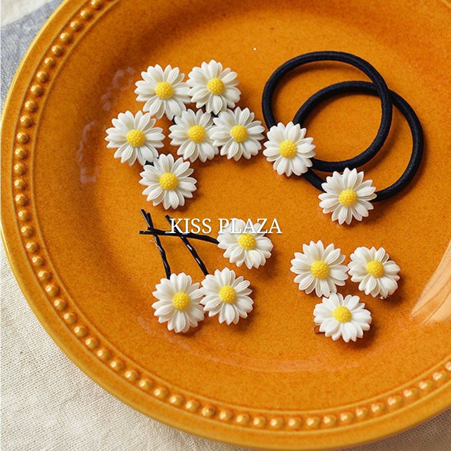 HOT | KẸP TÓC HOẶC DÂY BUỘC TÓC HOA CÚC CỰC XINH | VIDEO THẬT | KISS PLAZA