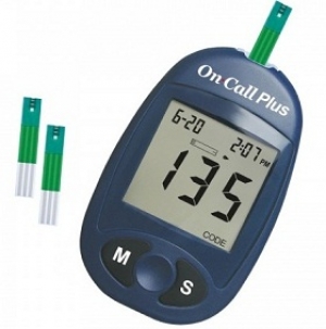 Máy đo đường huyết OnCall Plus (Tặng Kèm 25 que thử và 10 Kim)