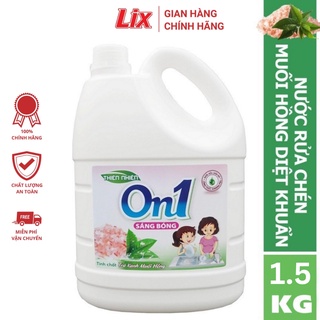 Nước rửa chén On1 hương muối hồng trà xanh 1.5Kg sạch bóng vết dầu mỡ N5102
