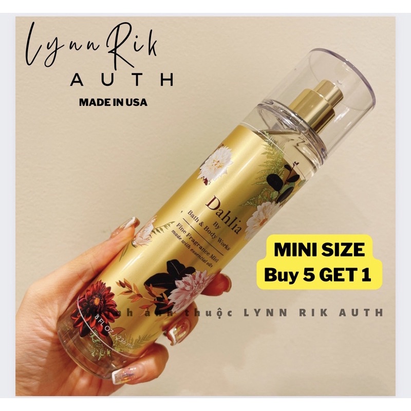 Auth Usa ￼DAHLIA - Xịt Thơm Body Mist Toàn Thân Bath & Body Works l