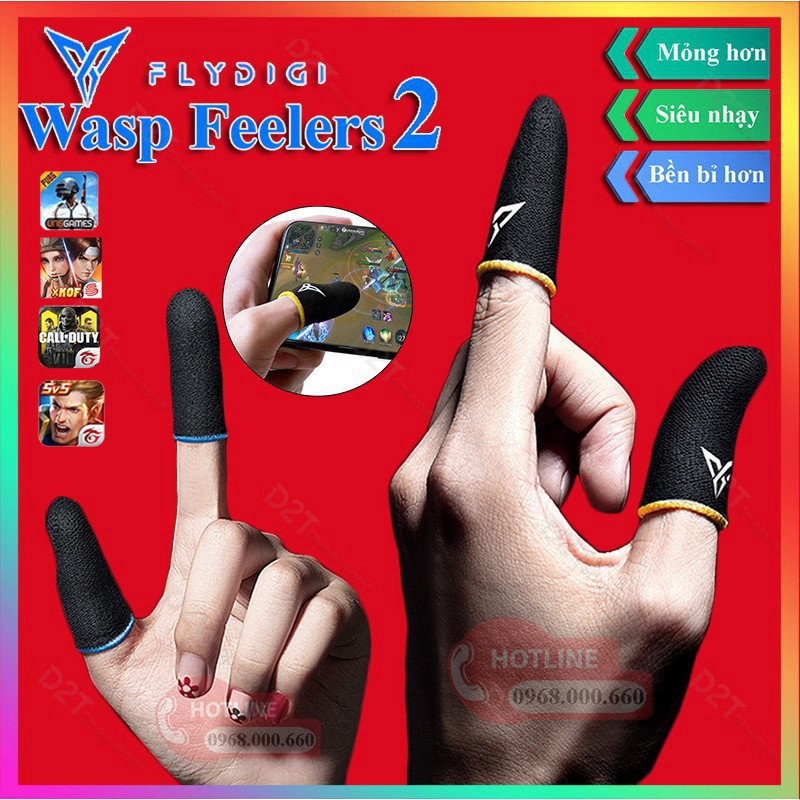 Bao Tay Flydigi Wasp Feelers 3 | Găng tay chơi game PUBG, Liên quân, chống mồ hôi, cực nhạy (Cam Kết Chất Lượng)