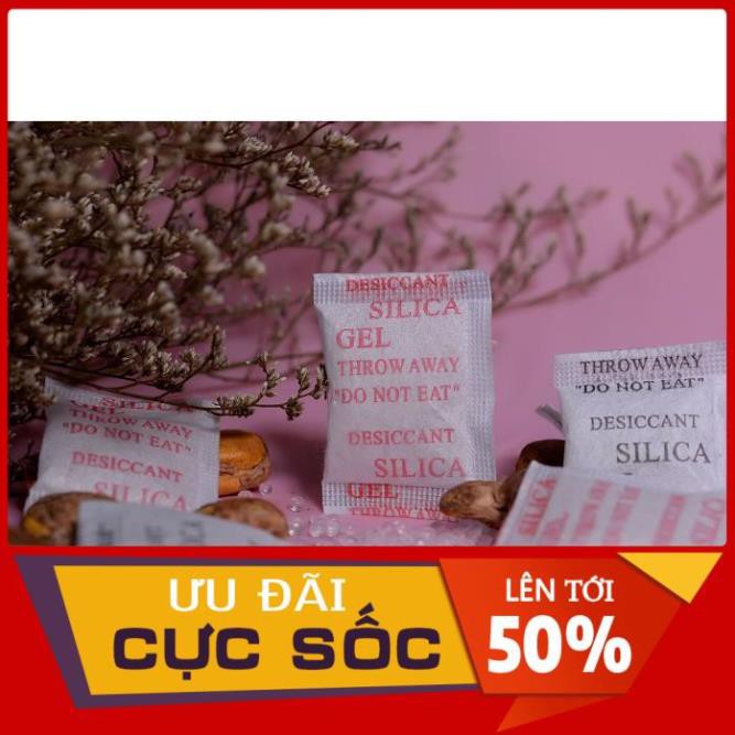 [MUA NHANH KẺO HẾT] Đóng gói 200g gói hút ẩm, hạt hút ẩm,chống ẩm silica gel loại 2g/3g/5g/10g/20g/50g/100g