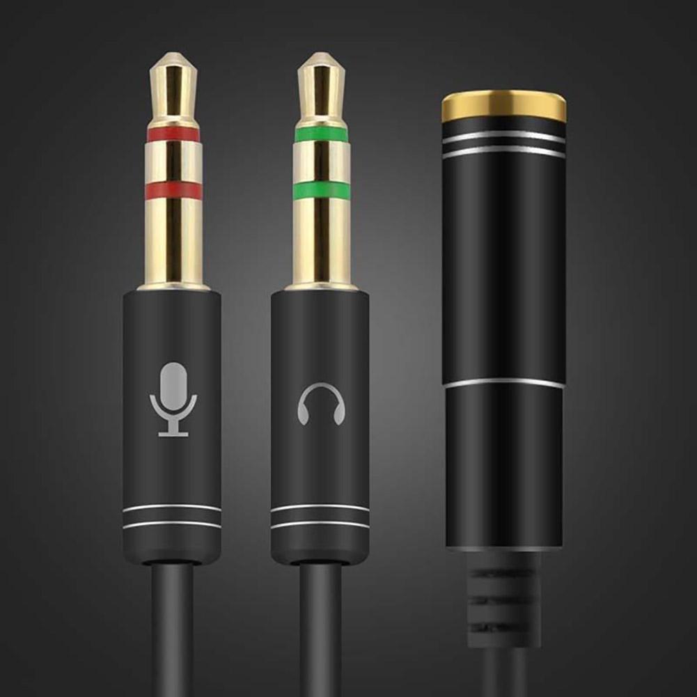 Dây Cáp Âm Thanh Chữ Y Chuyển Đổi Từ Ổ Cắm 3.5mm Sang 2 Đầu Cắm Cho Pc P2T1 | BigBuy360 - bigbuy360.vn