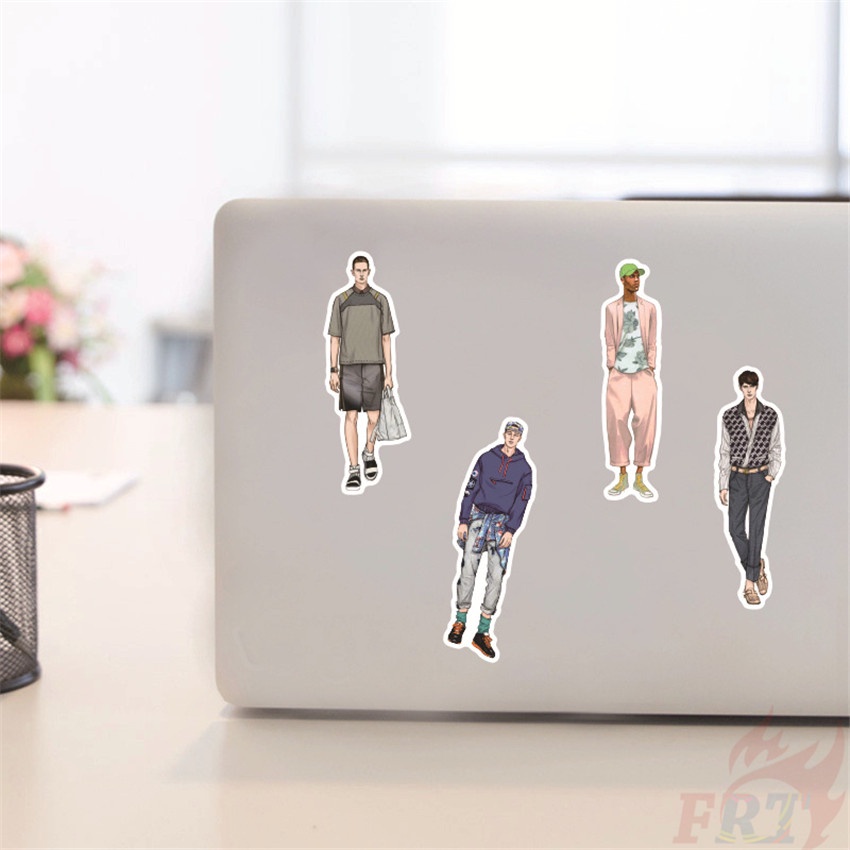 ❉ Hình Dán Thời Trang Hiện Đại Series 02 Cho Bé Trai ❉ Bộ 50 Sticker Chống Thấm Nước Họa Tiết Doodle Hợp Thời Trang