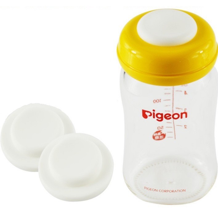 Set 2 dĩa chặn trữ sữa mẹ - Phụ kiện cho bình cổ rộng Pigeon, Kichi Kichilachi và cho các bình sữa ngang cổ 5cm