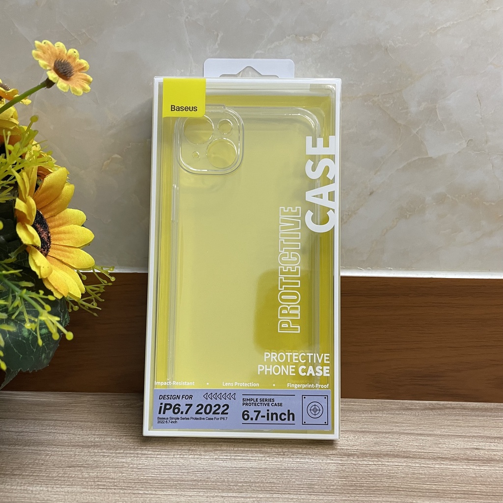 Ốp lưng iPhone 14 Plus Baseus dẻo trong (Ultra Slim, High Transparent, Soft TPU Silicone)