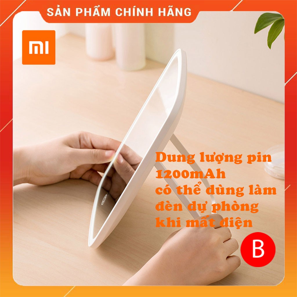 Gương trang điểm Xiaomi Jordan July NV026 có đèn led, dung lượng pin lên đến 1200mAh