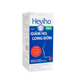 Siro Hevico- hỗ trợ làm giảm ho, long đờm, giúp mát họng, giảm đau rát cổ họng chai 100 ml