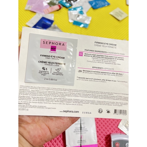 [sample 2ml ] mẫu thử kem mắt sephora firming eye cream