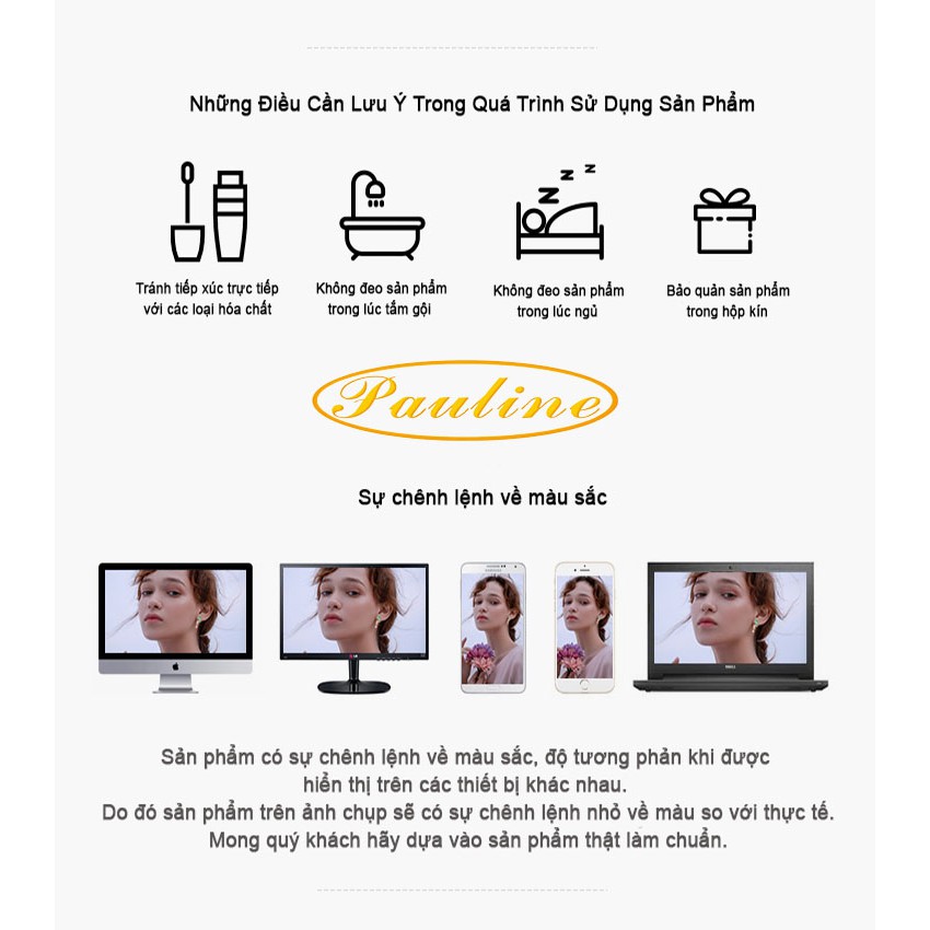 Pauline’s Store - Bông tai nữ bạc ý s925 cao cấp dáng dài không đối xứng Hoa Rơi Trong Sương