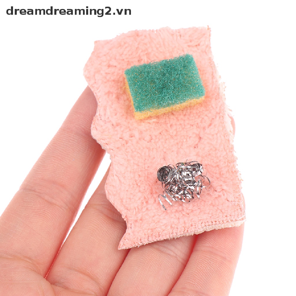 Bộ Dụng Cụ Rửa Chén mini Tỉ Lệ 1: 12 Cho Búp Bê
