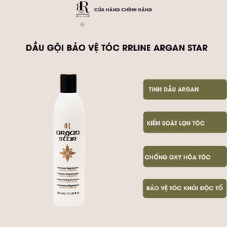 Dầu gội chăm sóc và tái tạo tóc hư tổn RRline Argan Star Shampoo 350ml