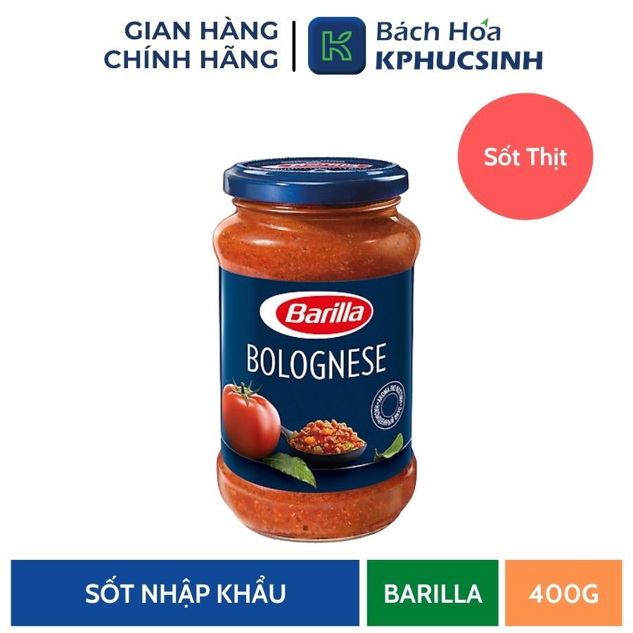 Sốt thịt barilla bolognese 400g Kphucsinh
