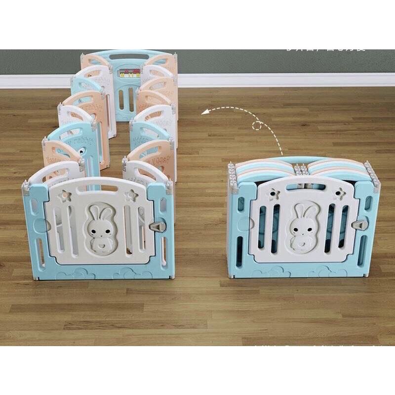 [Tặng Bóng + Thảm] Bộ Quây Cũi Nhựa Gấp Gọn Cao  Cấp