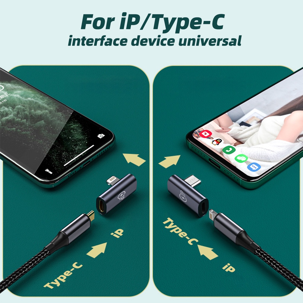 Đầu chuyển đổi Ankndo 8-Pin Sang USB Type C thích hợp cho Iphone 13 12 Xiaomi