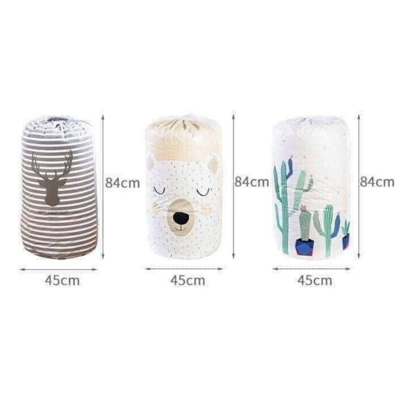 Túi vải đựng đồ đa năng, hộp đựng chăn màn dung tích 100l , 200l bảo quản đồ gọn gàng ngăn nắp#