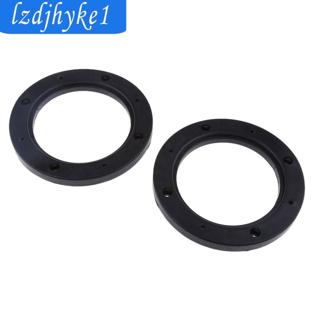 Set 2 Vòng Đệm Loa Âm Thanh 4inch Màu Đen An Toàn Cho Xe Hơi