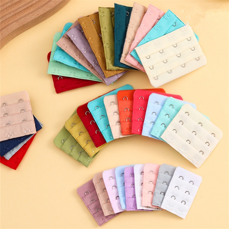 Khóa Nối Dài Dây Áo Ngực 2/3/4 Móc 3 Hàng Nhiều Màu Sắc