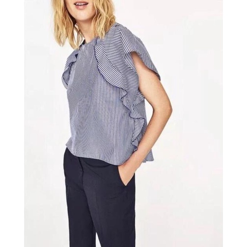 Zara Morocco full tag - Áo kẻ đẹp, xịn từng chi tiết AK2DSG39N7 New