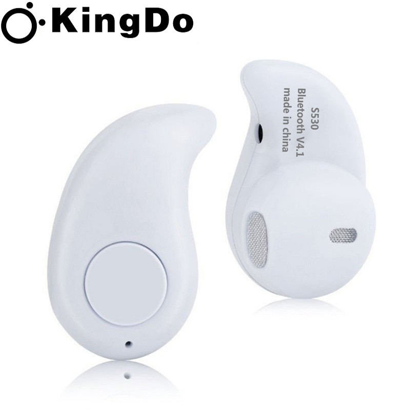 【Miễn phí Đồng hồ led】Tai nghe Bluetooth S530 nhét tai V4.1 ear-pod siêu nhỏ có nghe nhạc