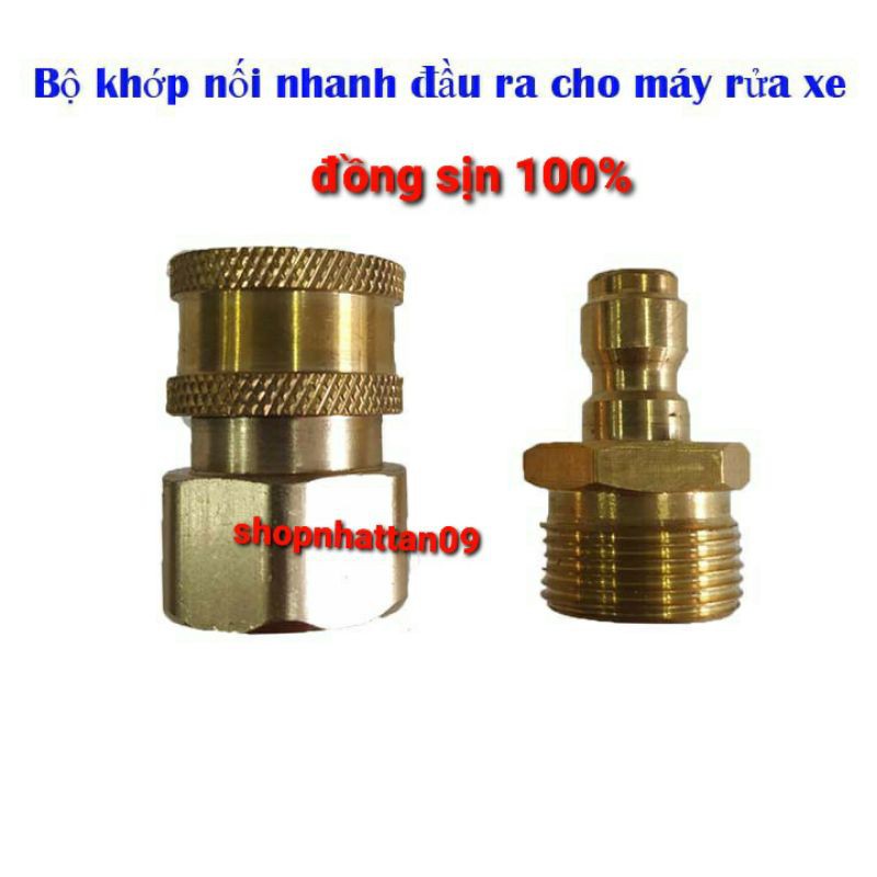 Bộ khớp nối nhanh đầu ra cho máy rửa xe áp lực cao, máy xịt rửa cao áp, máy rửa xe gia đình