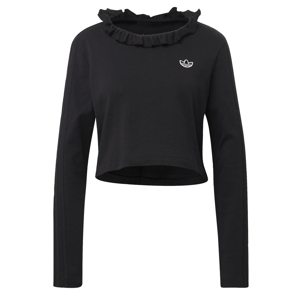 adidas ORIGINALS Ruffle Crew Sweatshirt Nữ Màu đen FU3862