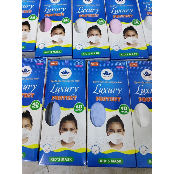 Khẩu trang sen việt luxury protect cho bé từ 3 tuổi trở lên hộp 30 cái