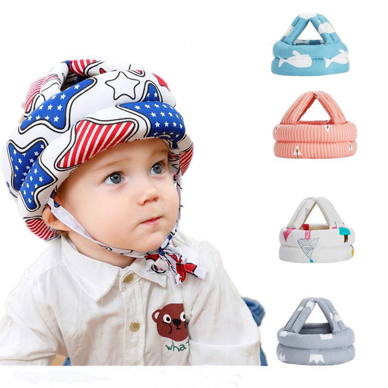 Mũ bảo hiểm có miếng đệm bảo vệ đầu an toàn chống ngã cho bé tập đi