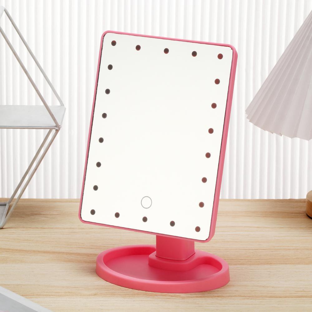 XIANTIN Gương Trang Điểm Xoay Có Đèn LED Cảm Ứng Để Đi Du Lịch