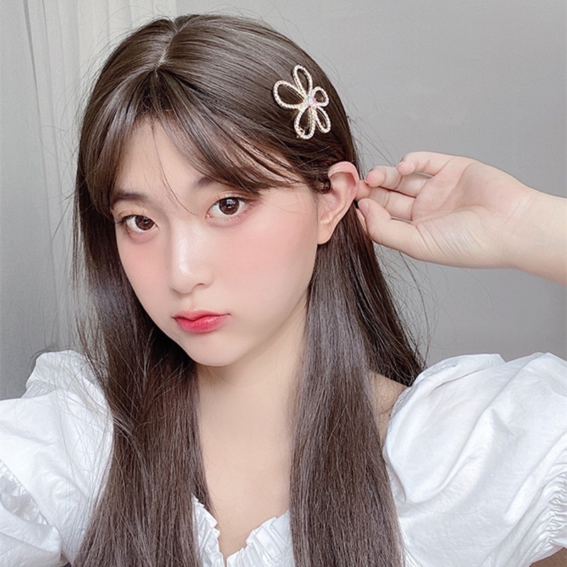 Kẹp tóc đính đá nhiều kiểu, cài tóc nữ tính Hàn Quốc