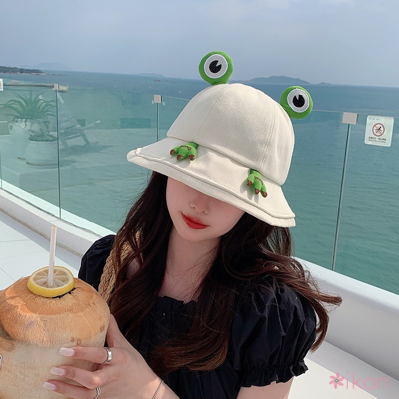 Nón Bucket Chất Cotton Phong Cách Hàn Quốc Dễ Thương Xinh Xắn