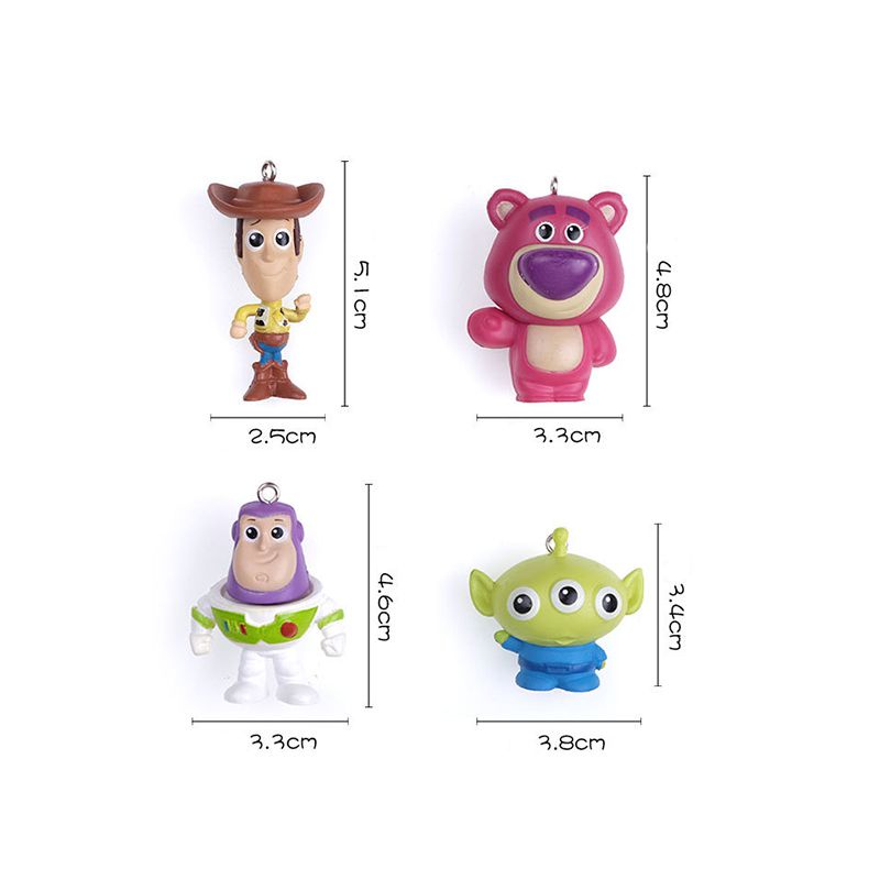 Móc khóa treo túi hình nhân vật hoạt hình Toy Story Woody Buzz phù hợp làm quà tặng cho bé
