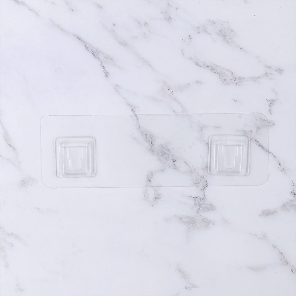 Set 2 / 5 Móc Treo Đồ Dán Tường Trong Suốt Chống Nước Cho Nhà Bếp Nhà Tắm